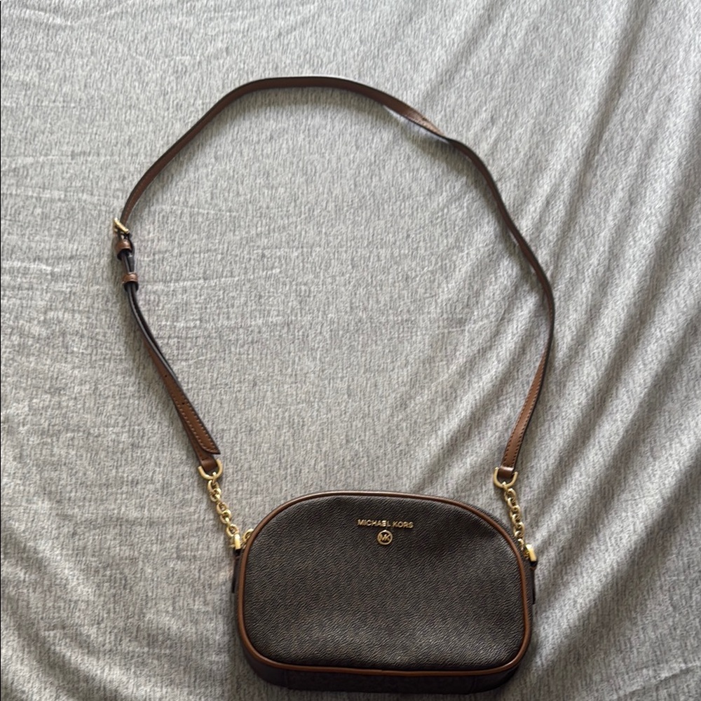 Michael Kors Brown Jet Set Small Crossbody Bag